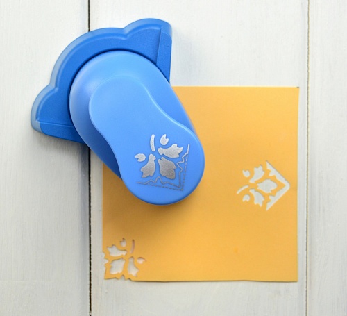 Угловой дырокол 2.5 см Листья