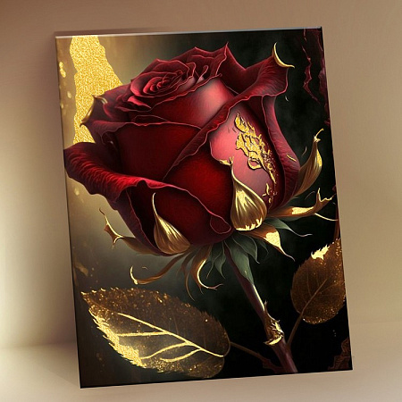 Картина по номерам Красная роза