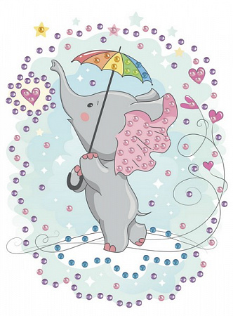Слоник с зонтиком