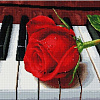 Роза на фортепьяно