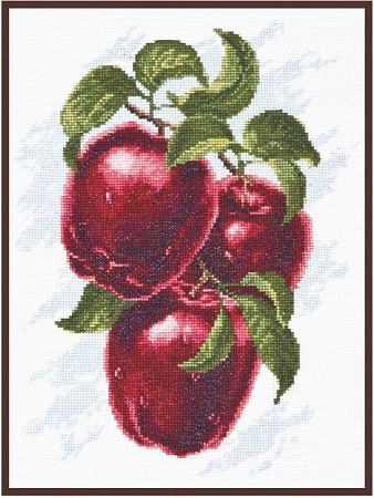 Вышивка крестом Спелые яблоки
