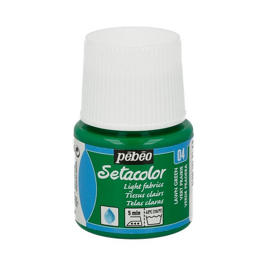 Краска для светлых тканей Setacolor 45 мл, цв. зеленый луг