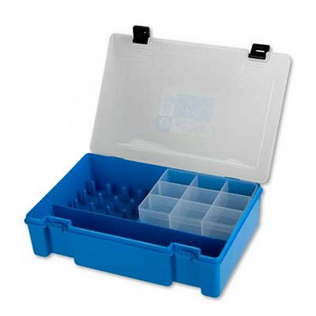 Коробка для мелочей пластик Тривол Тип-8 цв. голубой