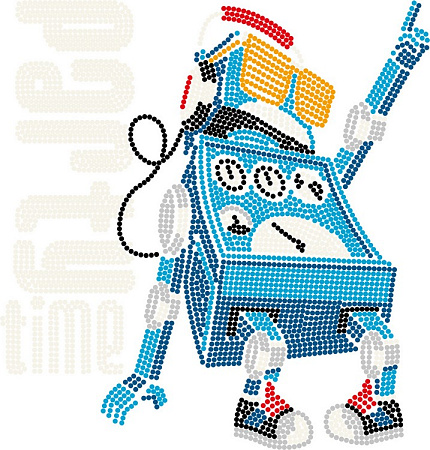 Алмазная вышивка Танцующий робот