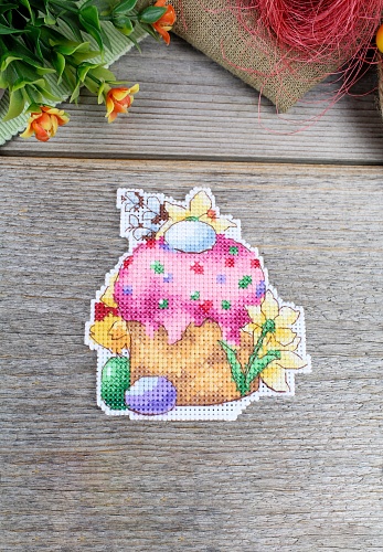 Кулич с глазурью