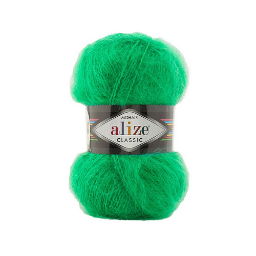 Пряжа ALIZE Mohair classic 5 шт. в упак. цвет 455 зеленый