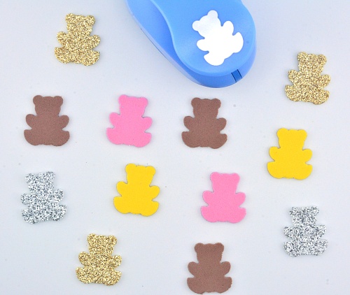 Фигурный дырокол 2,5 см Мишка