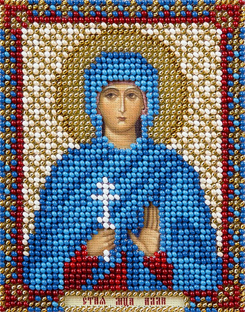 Вышивка бисером Икона Святой мученицы Аллы Готфской