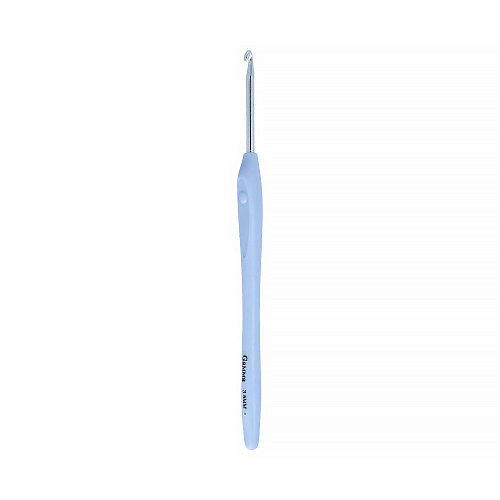 Крючок металлический c прорезиненной ручкой, 16 см, d 3.5 мм