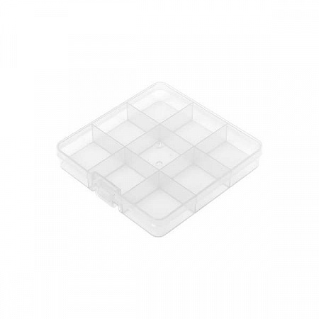 Коробка пластик для шв. принадл. пластик OM-086 цв. прозрачная