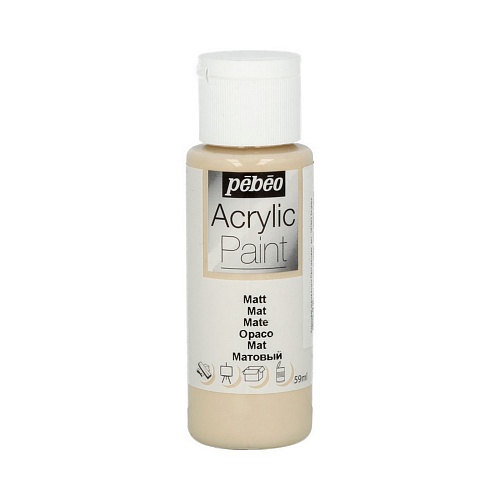 Краска акриловая Acrylic Paint декоративная матовая 59 мл, цв. бечевка