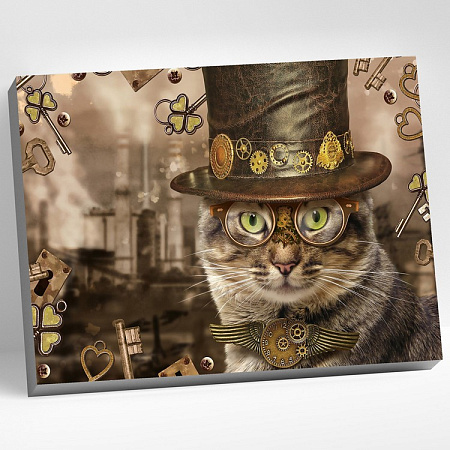 Картина по номерам Кот в шляпе