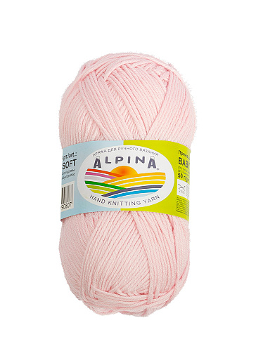 Пряжа ALPINA &quot;BABY SUPER SOFT&quot; 10 шт. в упак. цвет №05 бл.розовый
