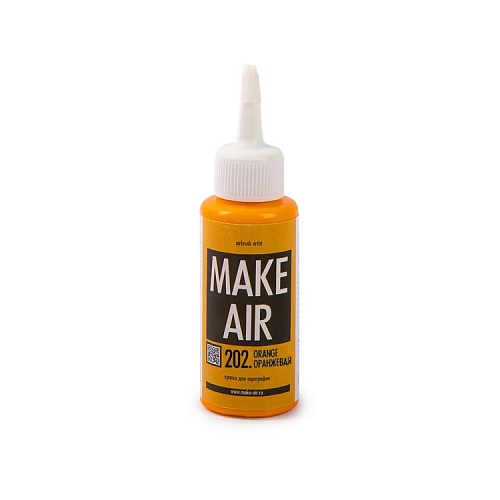 Краски для аэрографии «MAKE AIR» 60 мл К60202 оранжевая