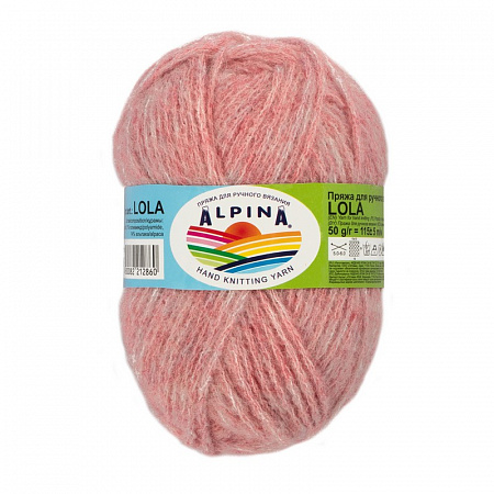 Пряжа ALPINA "LOLA" 10 шт. в упак. цвет №06 розовый