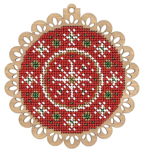 Новогодний красный шар