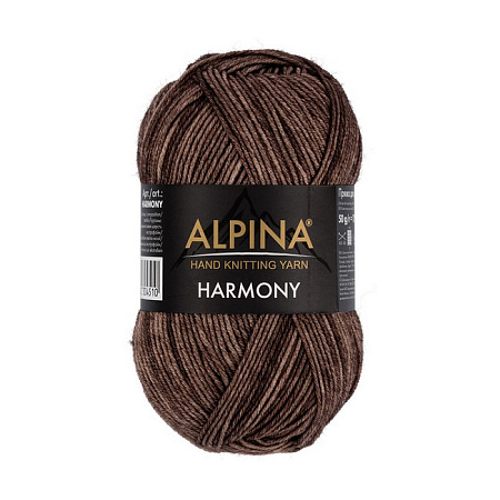 Пряжа ALPINA "HARMONY" 10 шт. в упак. цвет №04 коричневый
