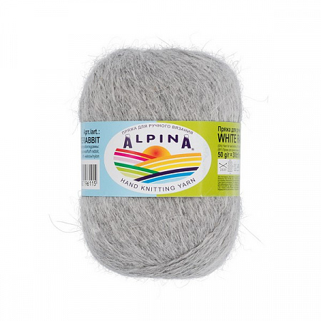 Пряжа Alpina WHITE RABBIT 10 шт. в упак. цвет №237 св.серый меланж