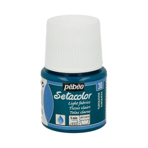 Краска для светлых тканей Setacolor 45 мл, цв. бирюзовый