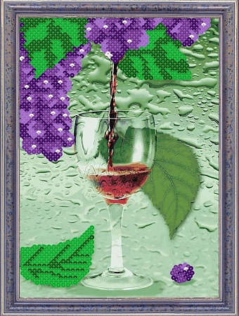 Мозаика из пайеток Виноградный сок