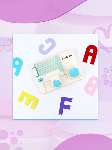 Фигурный дырокол Латинский алфавит + цифры