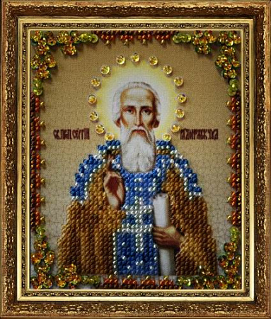 Вышивка бисером Икона "Святого Сергия Радонежского