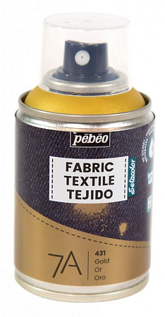 Краска для текстиля 7А Spray (аэрозоль) 100 мл цв. золото