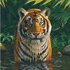 Тигр в озере