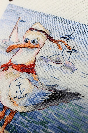 Вышивка крестом Отважный матрос