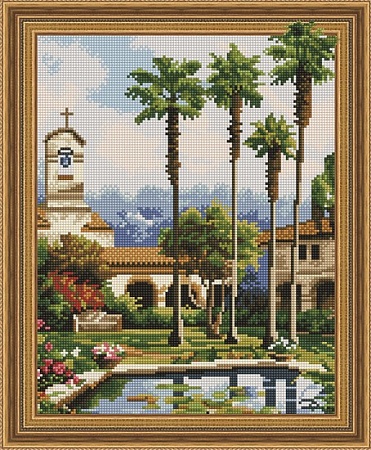 Алмазная вышивка Восточный пейзаж