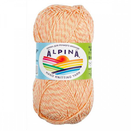 Пряжа ALPINA "LOLLIPOP" 10 шт. в упак. цвет коралловый-желтый-бежевый-персиковый