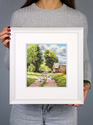 На деревенской дороге