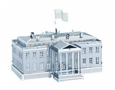3D пазл металлический Объемная металлическая 3D модель "White House"