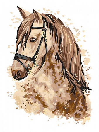Картина по номерам Верный конь
