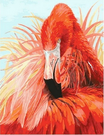 Картина по номерам Королевский фламинго