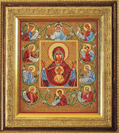 Вышивка бисером Курская Богородица