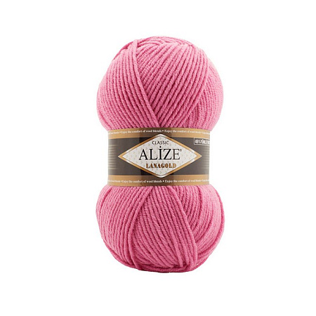 Пряжа ALIZE "LanaGold " 5 шт. в упак. цвет 178 т.розовый