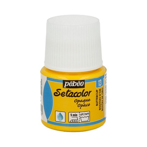 Краска для темных и светлых тканей Setacolor 45 мл цв. лютик