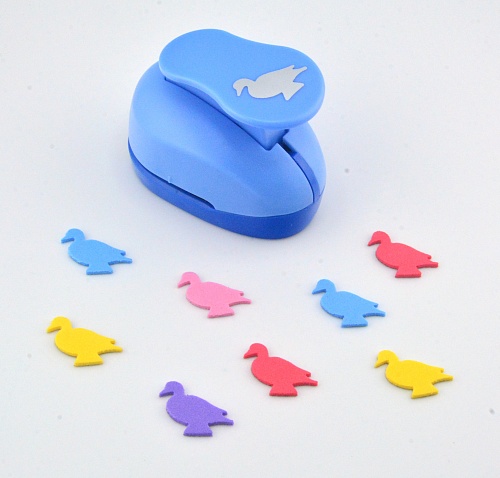 Фигурный дырокол 2.5 см Птичка- Утка