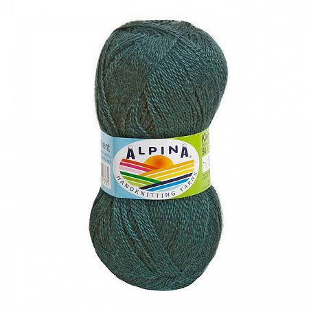  Пряжа ALPINA "KLEMENT" 4 шт. х 50 г 300 м в упак. цвет №07 т.зеленый
