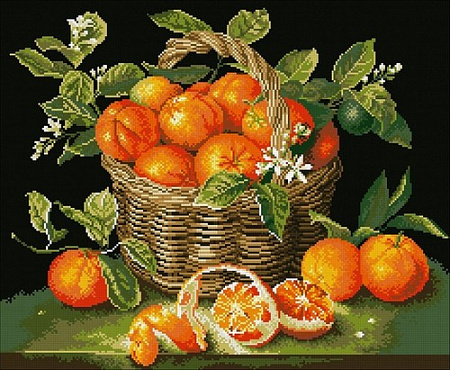 Алмазная вышивка Сочные апельсины