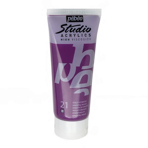 Краска акриловая PEBEO Studio Acrylics 100 мл, цв.  фиолетовый восточный