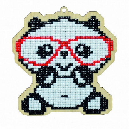 Алмазная вышивка Панда в очках