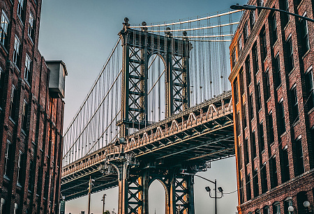 Пазл Вид на Бруклинский мост. Нью-Йорк