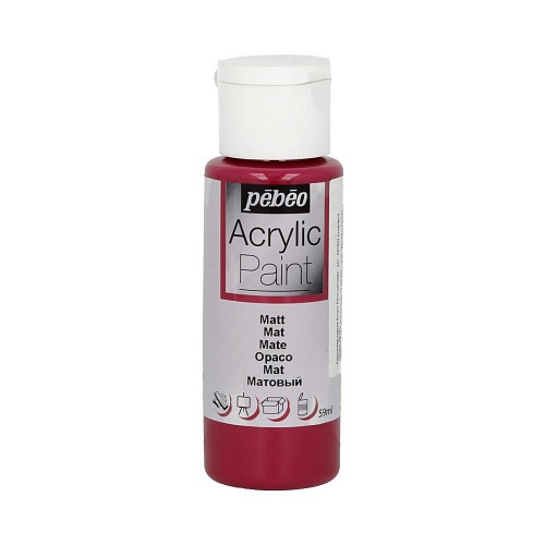 Краска акриловая Acrylic Paint декоративная матовая 59 мл, цв. сливовый