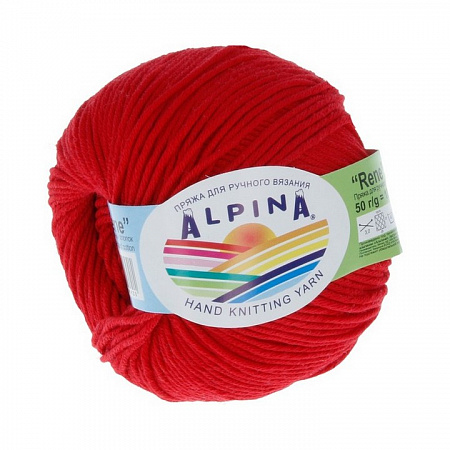 Пряжа ALPINA "RENE" 10 шт. в упак. цвет яр.красный