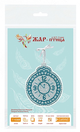 Набор для вышивания Новогодняя игрушка Скоро полночь