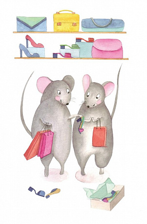 Раскраска антистресс Блокнот Радужные перспективы с мышками (Вот оно, счастье!): иллюстрации Марины Потаниной ст.64