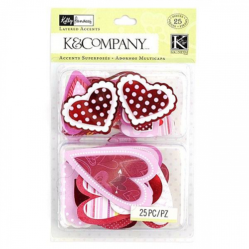 Наклейки для интерьера KCO-30-599079 Розовые сердца, Kelly Panacci