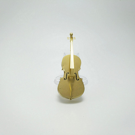  Объемная металлическая 3D модель "Бас-виолончель "Король""